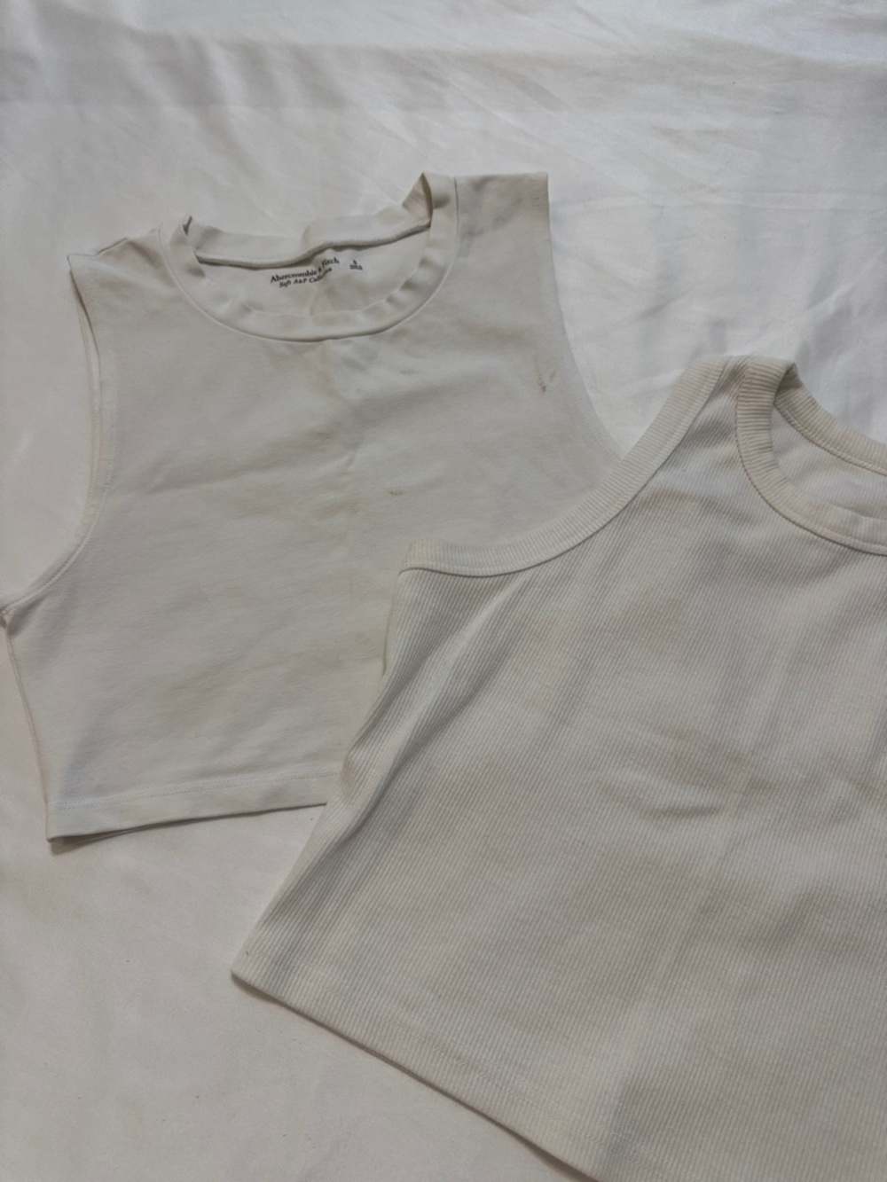 Abercrombie & Fitch Off-White Cropped Tank Bundle